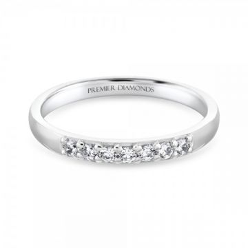 Elegant 7 stone round brilliant cut diamond eternity ring 0.18 carat F/G Colour & SI Clarity
