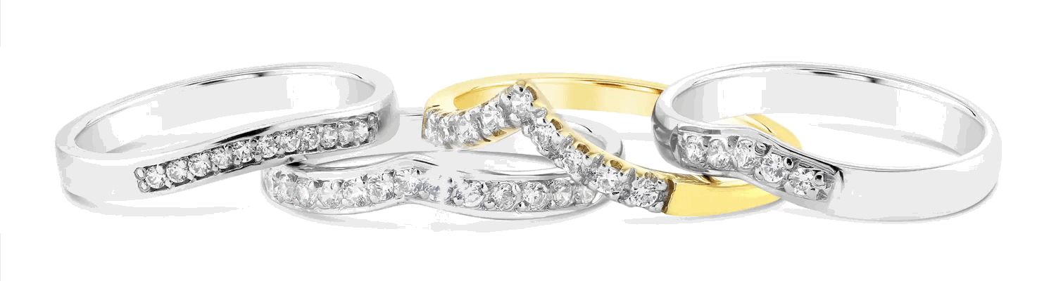 wishbone diamond rings
